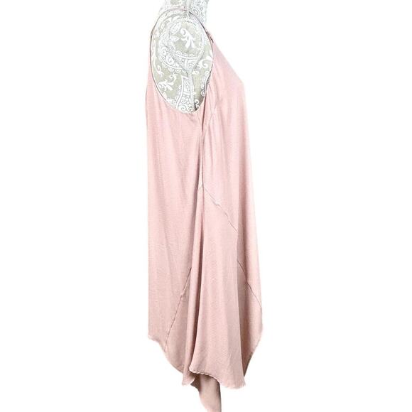 Adelyn Rae Georgina Shift Dress Pink Size Large Handkerchief‎ Hem - Picture 5 of 9